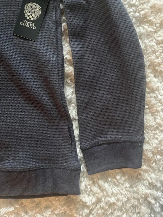 Vince Camuto Men's Crewneck Sweater in Charcoal - Picture 6 of 10